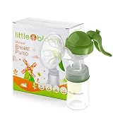 Silikon Milchpumpe von Littlebloom - 100% BPA frei - manuelle Milchpumpe mit verbessertem Komfortdesign und Deckel - Silikon Handmilchpumpe