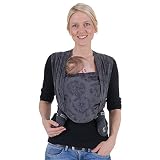 Hoppediz gewebtes Baby-Tragetuch DESIGN, Neugeborene ab Geburt, inkl. bebilderter Bindeanleitung, schadstoffgeprüft, 100 % Baumwolle, Chicago 4,60 m