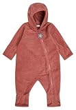 Sterntaler Unisex Baby Overall, Hellrot Melange, 80