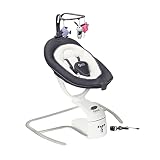 Babymoov Babyschaukel Swoon Motion Zink - inkl. 8 Melodien, 360° Sitzfläche, verstellbare Rückenlehne und Bewegungsmelder, 1 Stück (1er Pack)