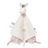 Fehn 058093 Schmusetuch Lama Deluxe – Weiches Nuckeltuch mit Lama-Köpfchen und Schnuller-Befestigung – Lädt zum Befühlen und Erkunden ein – Für Babys ab 0 Monaten – Größe: 34 cm