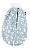 Alvi Baby Schlupfmäxchen light Exclusiv | Schlafsack 0-3 Monate | Baby-Schlafsack 100% Baumwolle | Sommerschlafsack waschbar