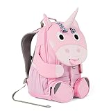 Affenzahn Großer Freund - Kindergartenrucksack für 3-5 Jährige Kinder im Kindergarten und Kinderrucksack für die Kita, Einhorn - Pink