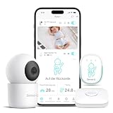 Sense-U Pro-Paket (Babyphone Pro+ 2K-PTZ-Kamera): Verfolgen Sie Bewegungen mit Erregungsvibration, Rollover, Temperatur, 2K-Video, Hintergrundgeräuschen und Bewegungserkennung, keine monatliche Gebühr