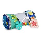 Baby Einstein, Rhythm of the Reef Sützkissen mit multisensorischen Spielzeugen, ideal für das Spielen in Bauchlage geeignet