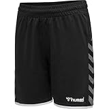 HUMMEL Jungen Shorts Hmlauthentic Kids Poly Shorts, Black/White, 176, 204925-2114-176