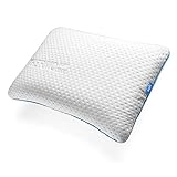 sofi Rückenschläferkissen – Ergonomisches HWS Nackenstützkissen – Orthopädisches Kopfkissen aus Memory Schaum – Thermoregulierender Bezug – Visco-Kopfkissen für Rückenschläfer