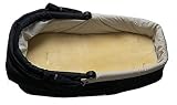 Reissner Lammfelle | Kinderwagen Einlage KIWA de LUXE | echtes medizinisch gegerbtes Merino Lammfell | Premiumqualität | für Buggy Kindersitz PKW Babybett Kinderbett