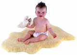 Kaiser Naturfelle 681101 - Babylammfell Medizin Merino ca.80/90 cm