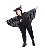 Seruna Fledermaus-Kostüm, F141 104-110, für Kind-er, Halloween Kostüm-e Vampir Grusel Fasching Karneval Karnevalskostüm-e Faschingskostüm-e