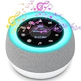 White Noise Machine, AYUBOC Einschlafhilfe Babys mit 32 Beruhigende Klängen, 7 Nachtlicht Weißes Rauschen Baby, Weißes Rauschen Maschine mit Memory & Timer Funktion für Erwachsene, Babys