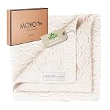 MOYO Babydecke Anmutiger Wellenreiter I 75x100cm I Atmungsaktive Kuscheldecke aus 100% GOTS-Bio-Baumwolle I Weiche Baby-Bettdecke für Junge & Mädchen I Baumwolldecke Geburt