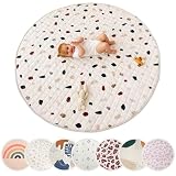 Hakuna Matte Gesteppte Krabbeldecke Baby 150cm, Konfetti – extra dicke 1,5cm weiche Baby Krabbelmatte – Baby Spielmatte mit rutschfester Unterseite zum Krabbeln, Laufgitter – Maschinenwaschbare