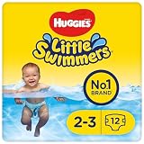 Huggies Little Swimmers Baby-Schwimmwindeln, Größe 2-3 (3-8 kg), 12 St.