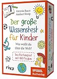 Der große Wissenstest für Kinder – Was weißt du über die Welt?: Das Kartenspiel mit 100 Fragen. Ab 8 Jahren. Perfektes Geschenk für Schulanfang, Geburtstag, Weihnachten oder Ostern