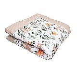 Swaddyl Krabbeldecke für Baby - Kuscheldecke, Spieldecke, Laufgittereinlage 100x100 groß gepolstert (Waldtiere)