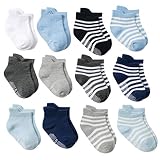 DEBAIJIA 12 Paar Baby Ankle Socken Baumwolle Kleinkinder Jungen Mädchen 0-1 Jahre Alt Niedliche Weich Casual Bequem Süß Atmungsaktiver - S