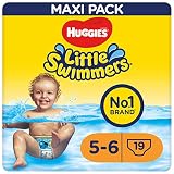 Huggies Little Swimmers Baby-Schwimmwindeln, Größe 5-6 (12-18 kg), 19 St.