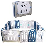 CCLIFE Laufgitter Laufstall Baby Absperrgitter klappbar Faltbar Groß Krabbelgitter kunststoff Schutzgitter Babyzaun indoor outdoor