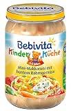 Bebivita Mini-Makkaroni mit buntem Rahmgemüse, 6er Pack (6 x 250 g)
