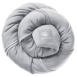 manduca Sling   Elastisches Babytragetuch mit GOTS Zertifikat 100% Bio-Baumwolle für Neugeborene & Babys ab Geburt (5.10x0.60 m (1er Pack), Lightgrey / hellgrau)