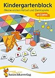 Kindergartenblock - Meine ersten Rätsel und Denkspiele ab 3 Jahre (Übungsmaterial für Kindergarten und Vorschule 24)
