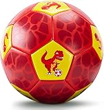 Fußball Spielzeug Mit Ballpumpe und Netz, Kinder Fußball Ball für das Training Drinnen Draußen, Fußball Größe 3 Dinosaurier Geschenke Spielzeug für 2 3 4 5 6 7 8 Jahre alt Kinder Junge Mädchen