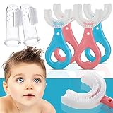 6 Stück Zahnbürste Kinder U Förmige Kinderzahnbürste Alle Abgerundeten 360° Lebensmittelqualität Silikonbürstenkopf Baby Zahnbürste (0-6 Jahre Alt)