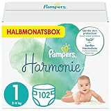 Pampers Windeln Größe 1 (2-5 kg), Harmonie, 102 Babywindeln, Alte Version