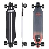 Teamgee H5 - Elektro Longboard Skateboard mit Fernbedienung, Ultra Dünn, Integrierte Akku Dual Motor, bis zu 15km Reichweit, Ahornholz Deck, Für Jugendliche Erwachsene