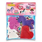 Hama Perlen 4415 Set für Spielgruppen mit ca. 3.000 bunten Midi Bügelperlen mit Durchmesser 5 mm, Motivvorlagen und 4 Stiftplatten, inkl. Bügelpapier, kreativer Bastelspaß für Groß und Klein