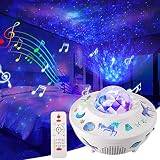 LED Sternenhimmel Projektor, Delicacy Wasserwellen Nachtlicht, DIY Sternenlicht Projektor, Wolken Nebel Projektor, Bluetooth/Timer/Fernbedienung, Spiel Heimkino Dekoration Kinder Geburtstagsgeschenk