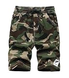 LAUSONS Camouflage Shorts für Jungen Cargo Shorts Kinder Sommer Bermuda Kurze Hosen Freizeithose