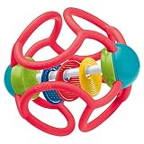 Ravensburger ministeps 4151 baliba Rasselball - Flexibler Greifling, Beißring und Babyrassel - Baby Spielzeug ab 3 Monate - rot