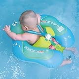 Free Swimming Baby Kinder Schwimmreifen Baby Schwimmring mit Grüner Delfin Innovative Baby Schwimmhilfe Baby das Schwimmbad Schwimmtrainer Baby Float(Grün, S)