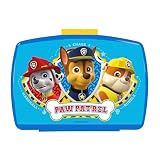 p:os 28227088 - PAW Patrol - Brotdose für Kinder mit herausnehmbarem Einsatz, Lunchbox in Blau aus Kunststoff mit Clip-Verschluss, Vesperdose für Kindergarten, Schule und Freizeit