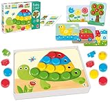 Goula - Baby Color - Holzspiel für Kleinkinder - Ab 2 Jahren, Farbspiele, Frühlernspiele, Feinmotorisch
