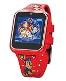 Accutime PAW4275 Kinder Smartwatch Paw Patrol, Kinderuhr mit Selfie Kamera, Foto & Video, Stoppuhr, 6 Spiele, 3 Hintergründe, 10 Zifferblätter, Diktiergerät, Fitness Tracker Uhr, Wecker, Rot