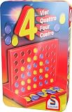 Schmidt Spiele 51214 BMM Vier, Bring Mich mit Spiel in der Metalldose, bunt, única