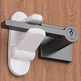BEARTOP Kindersicherung | Kindersicherung für Kinder | Perfekt für Türknauf und Fenstergriff | Türstoppgriff | 3M-Tape | 2 Stück | Weiß | Zufriedenheitsgarantie (3 Jahre)