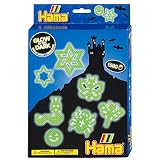 Hama Perlen 3414 Geschenk-Set Nachtleuchtend mit ca. 1.500 Midi Bügelperlen mit Durchmesser 5 mm, Motivvorlage und 3 Stiftplatten, inkl. Bügelpapier, kreativer Bastelspaß für Groß und Klein