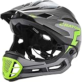 Cratoni C-Maniac Helm, Black/Lime Matte, S-M (52-56 cm)