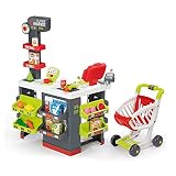 Smoby - Supermarkt mit Einkaufswagen - Spielsupermarkt mit Licht, Sound und Elektronischen Funktionen, für Kinder ab 3 Jahren