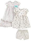 Simple Joys by Carter's Baby Mädchen Kurzärmelige und Ärmellose Kleidersets, 2er-Pack