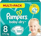 Pampers Windeln Größe 8 (17kg+) Baby-Dry, Extra Large, Alte Version