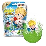 CRAZE INKEE SURPRISE FOOTBALL | Badekugel mit Überraschung , Kinder badebombe mit Saugnapf Fussball Spielerfigur , Pop Corn Duft , dermatologisch getestet, 1 Stück (1er Pack)