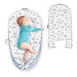 HOMCENT Babynest Neugeborene Baby Nestchen - Kokon Handmade zweiseitig aus Baumwolle mit von 0-18 Monaten