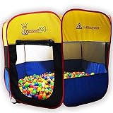 Bällebad24 Ø170cm XXL POP UP Ballpool Bällebad Kinder Pool Bällchenbad Spielzelt Bällehaus Spielhaus !Achtung Wild!