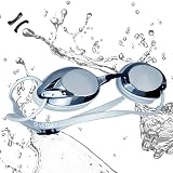 vetoky Schwimmbrille, Anti-Fog Schwimmbrillen für Kinder, Herren und Damen, UV Schutz, Anti Nebel, Silikon Dichtungen, Nasensteg in 3 Größen, für Erwachsene Unisex Jugendliche