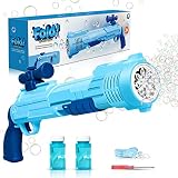 Panacare Rifle Seifenblasenpistole, Seifenblasenmaschine Gun für Kinder 5000+ Blasen/Minute mit Seifenblasenlösung*2, Blasenmaschine Blasenspielzeug Geschenk für Kinder/Geburtstag/Party, Bubble Gun